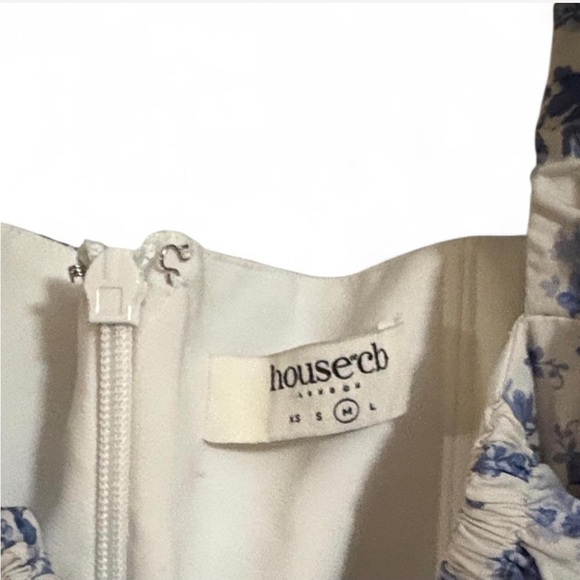 House of CB Tallulah Floral Midi Dress Size Medium - Picture 4 of 8